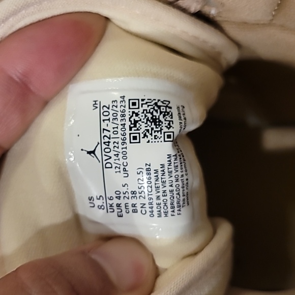 Nike Air Jordan 1 Mid SE Muslin Canvas - Picture 7 of 10